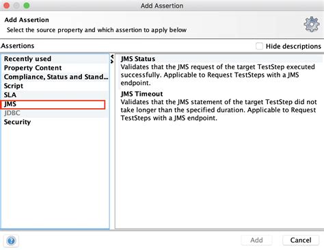 SoapUI jms